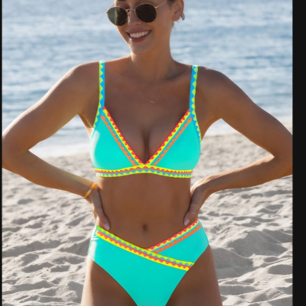 Vibrant Aqua Bikini Set